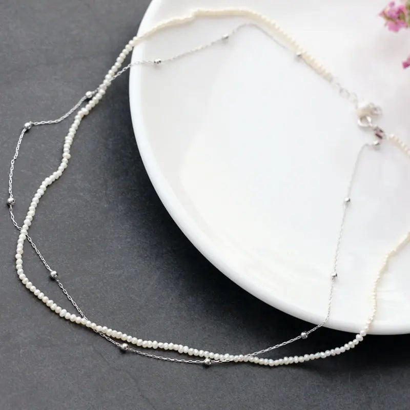 Ewige Eleganz Halskette mit Naturperle, 18K vergoldetes 925er Silber | Perfetti-Juwelen - gioielliperfetti.it