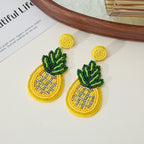 Orecchini a Goccia Creativi con Perline a Forma di Frutta