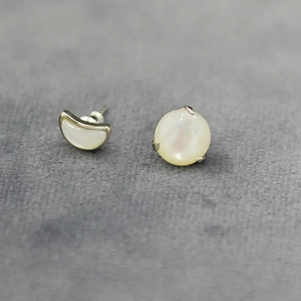 Orecchini a Perno Sole & Luna - Eleganza Celeste, Placcati Oro/Argento | Gioielli Perfetti Orecchini km5m85-r3.myshopify.com