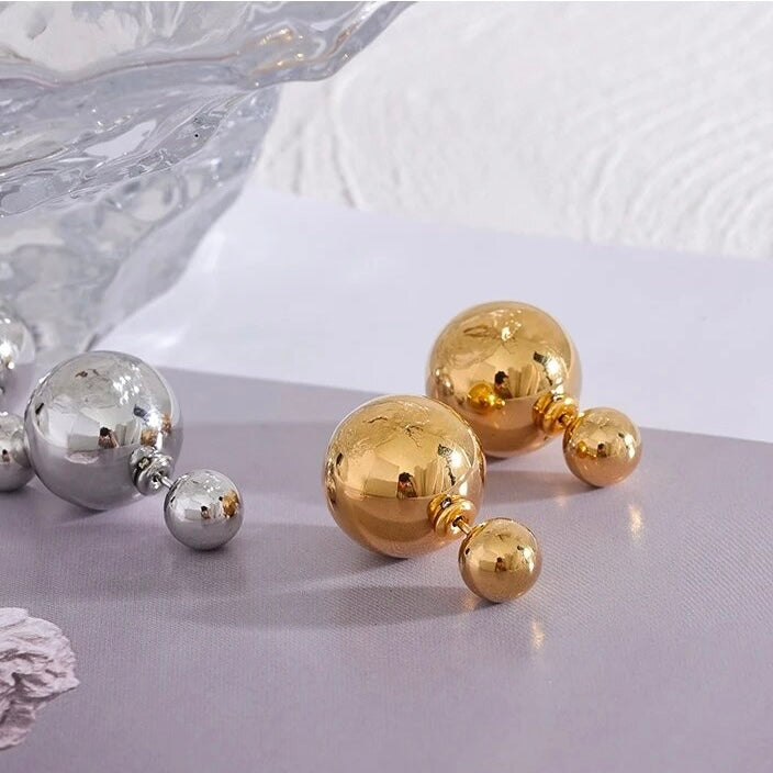 Orecchini acciaio placcato oro PVD 18k "AUDREY" Earrings km5m85-r3.myshopify.com