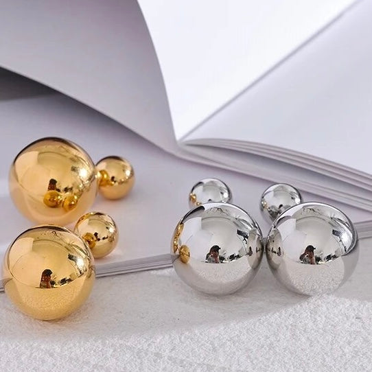 Orecchini acciaio placcato oro PVD 18k "AUDREY" Earrings km5m85-r3.myshopify.com
