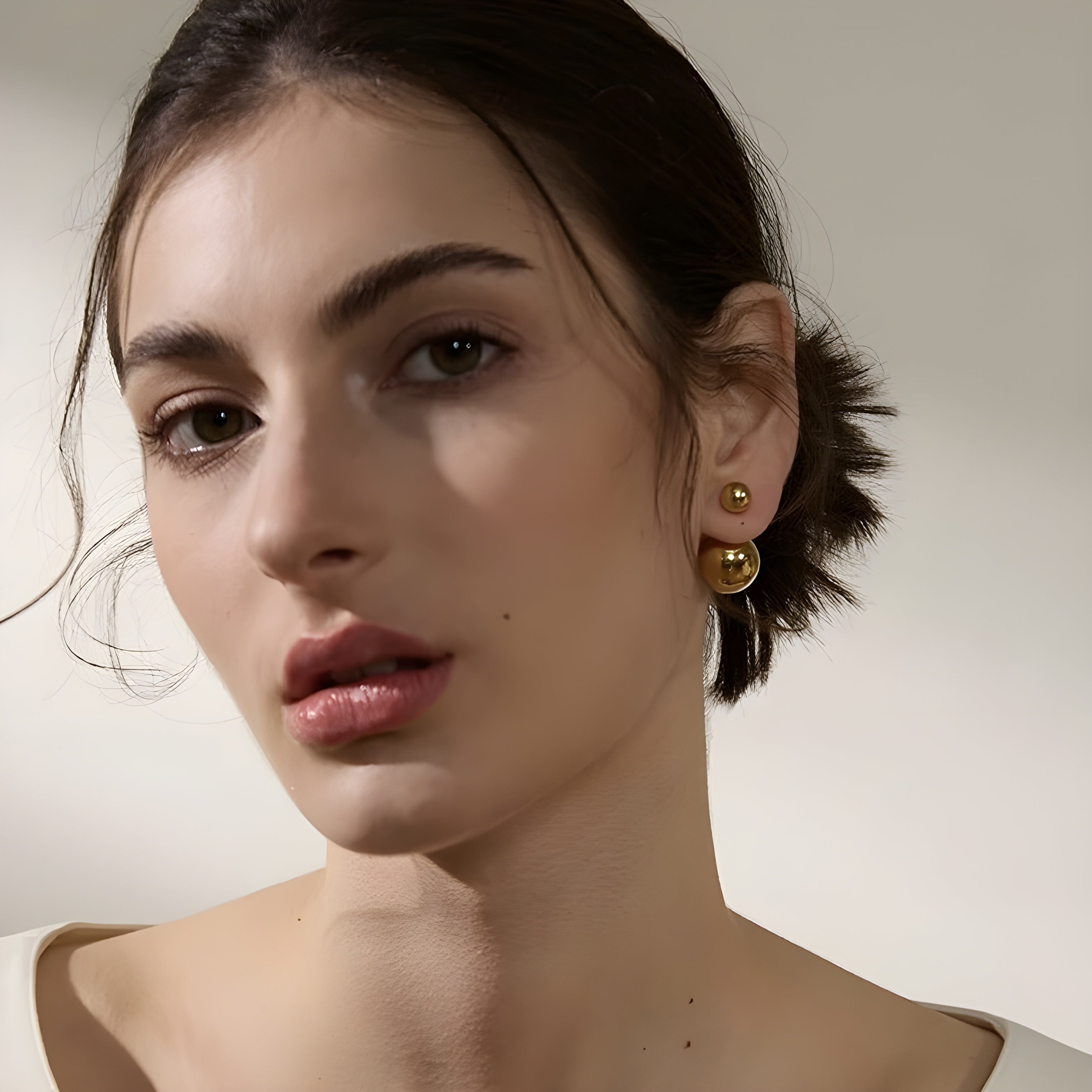 Orecchini acciaio placcato oro PVD 18k "AUDREY" Earrings km5m85-r3.myshopify.com