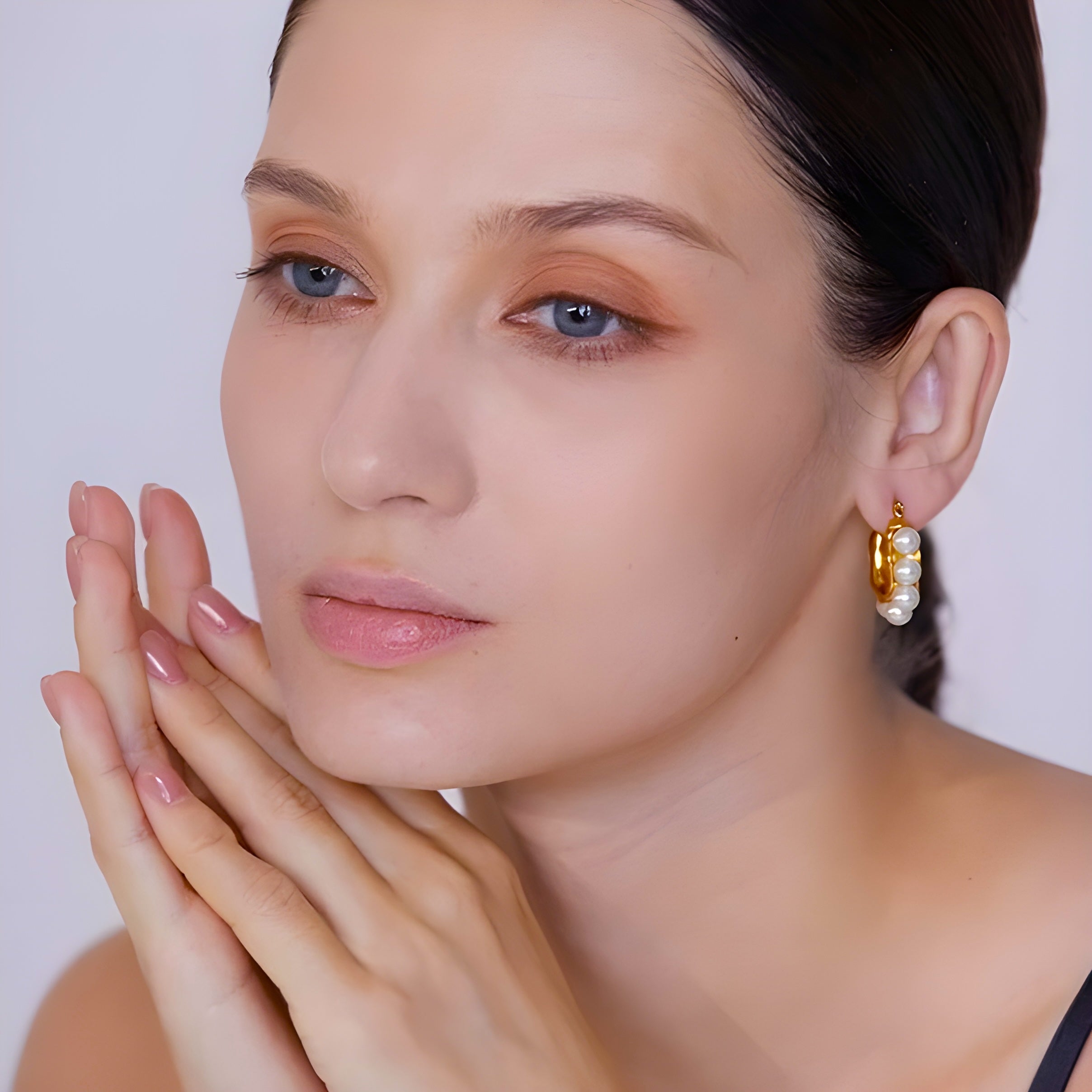 Orecchini acciaio placcato oro PVD 18k "JOSA" Earrings km5m85-r3.myshopify.com