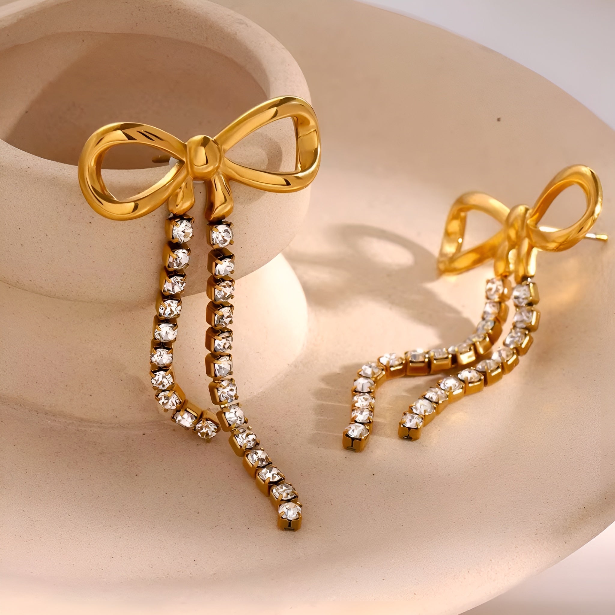 Orecchini acciaio placcato oro PVD 18k "MARISOL" Earrings km5m85-r3.myshopify.com