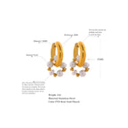 Orecchini acciaio placcato oro PVD 18k "RITA" Earrings km5m85-r3.myshopify.com