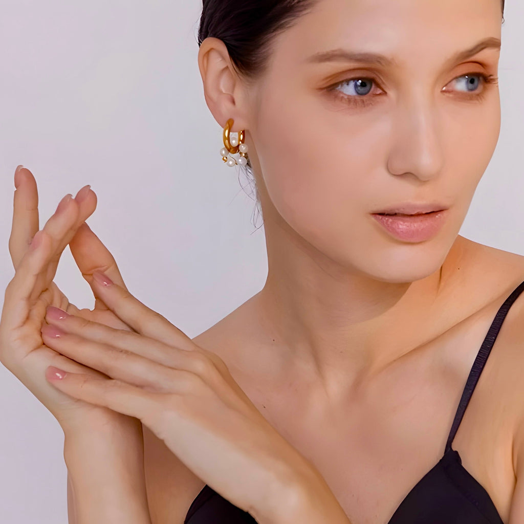 Orecchini acciaio placcato oro PVD 18k "RITA" Earrings km5m85-r3.myshopify.com