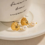 Orecchini acciaio placcato oro PVD 18k "SHAPA" Earrings km5m85-r3.myshopify.com