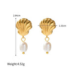 Orecchini acciaio placcato oro PVD 18k "SHAPA" Earrings km5m85-r3.myshopify.com