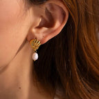 Orecchini acciaio placcato oro PVD 18k "SHAPA" Earrings km5m85-r3.myshopify.com