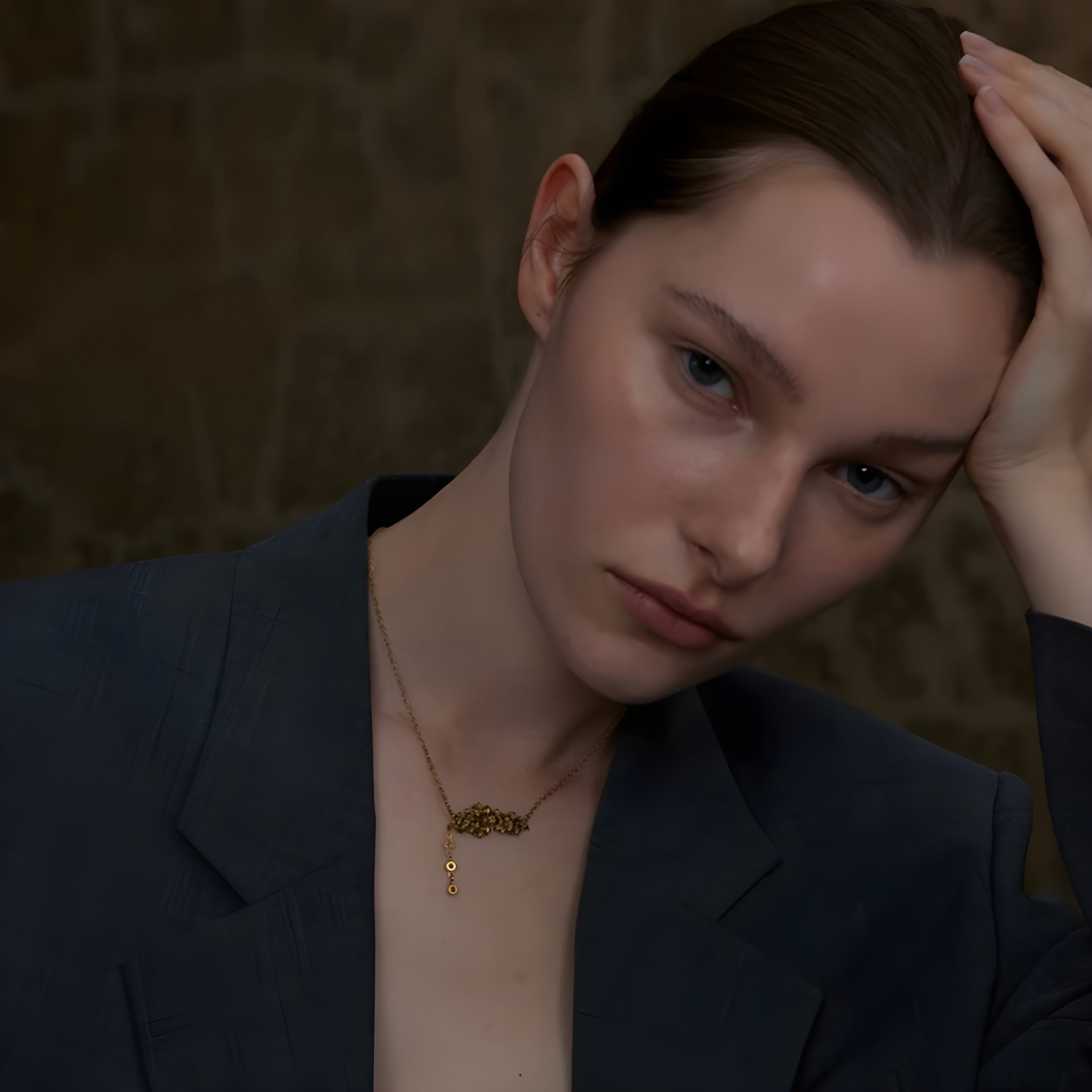 Orecchini acciaio placcato oro PVD "LAURIS" Necklaces km5m85-r3.myshopify.com