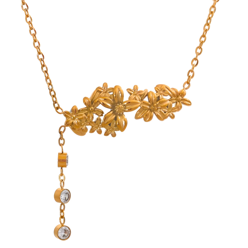 Orecchini acciaio placcato oro PVD "LAURIS" Necklaces km5m85-r3.myshopify.com