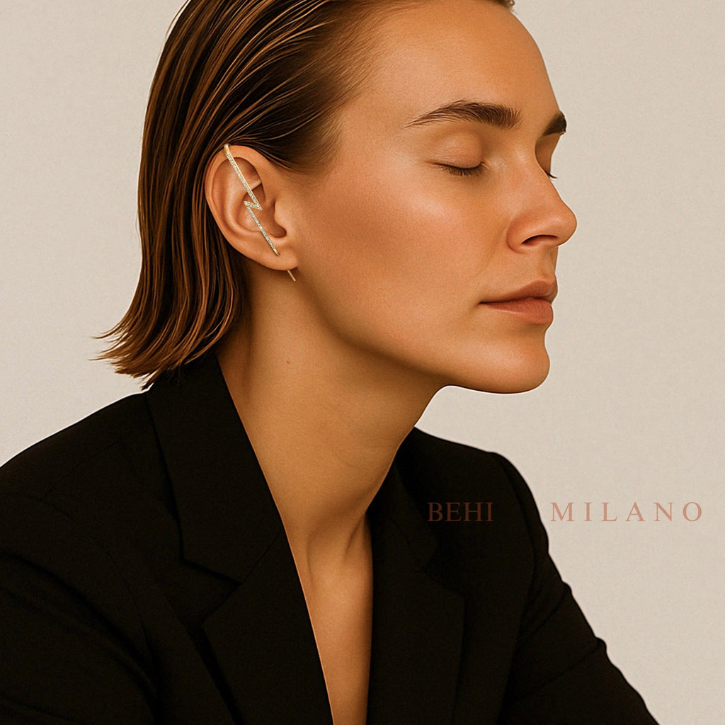 Orecchini acciaio placcato oro PVD "RENATA" | Gioielli Perfetti Earrings km5m85-r3.myshopify.com