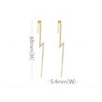 Orecchini acciaio placcato oro PVD "RENATA" | Gioielli Perfetti Earrings km5m85-r3.myshopify.com