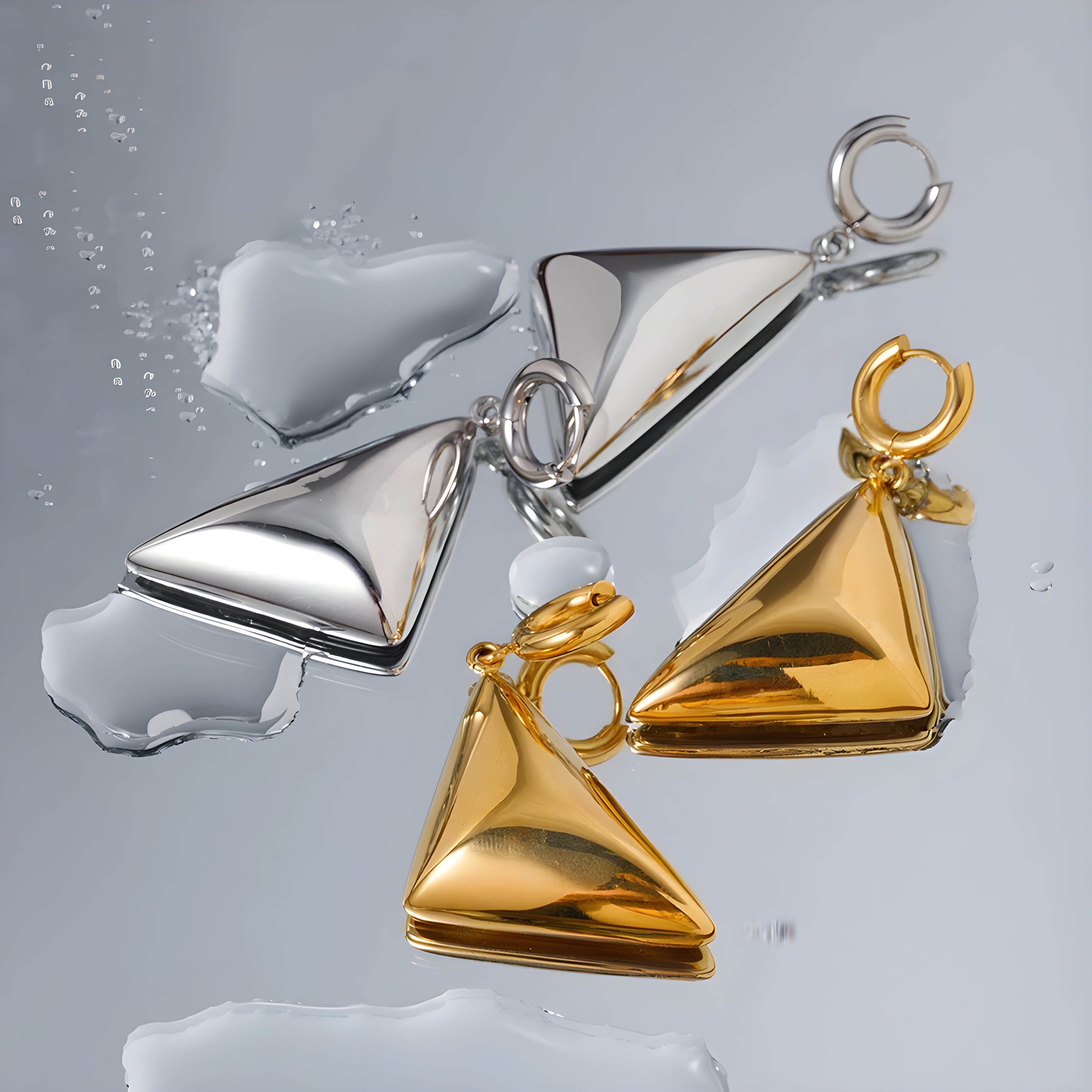 Orecchini acciaio placcato oro PVD "SERENA" Earrings km5m85-r3.myshopify.com