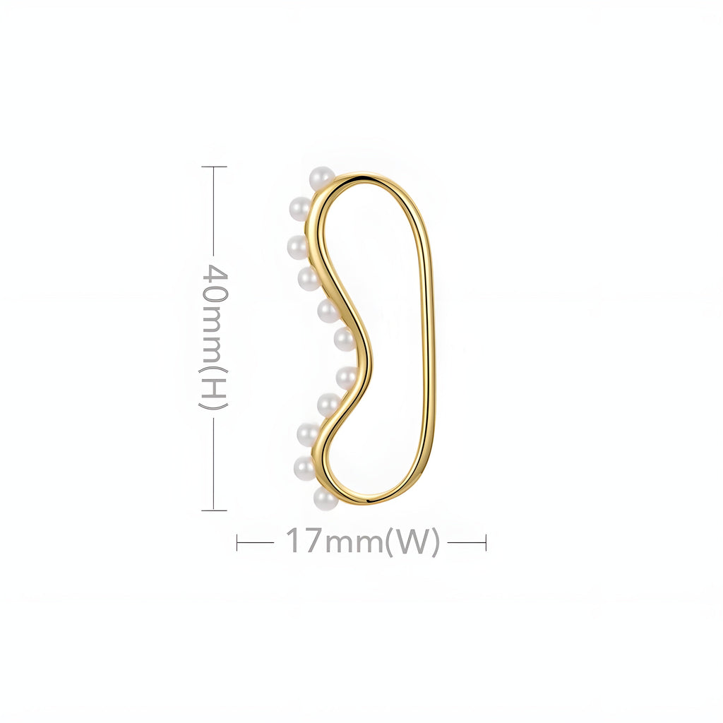 Orecchino Acciaio Placcato Oro PVD "SANFORA" Earrings km5m85-r3.myshopify.com