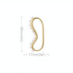 Orecchino Acciaio Placcato Oro PVD "SANFORA" Earrings km5m85-r3.myshopify.com