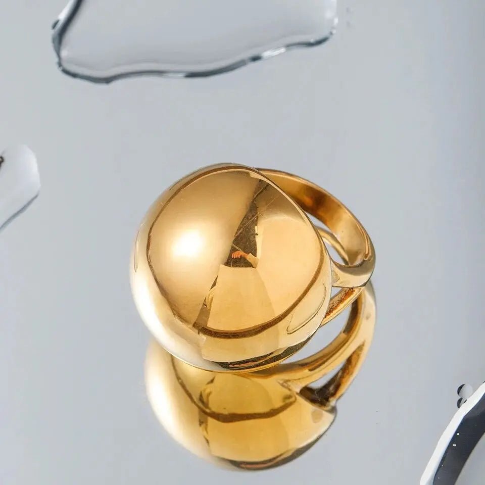 Anello Erika BEHI MILANO - Oro 18K PVD, Acciaio Inossidabile Ipoallergenico | Gioielli Perfetti - gioielliperfetti.it