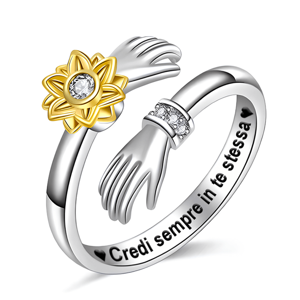 anello in argento 925 da donna - Credi in te stessa Anello km5m85-r3.myshopify.com