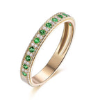 Anello da Donna in Zircone Verde