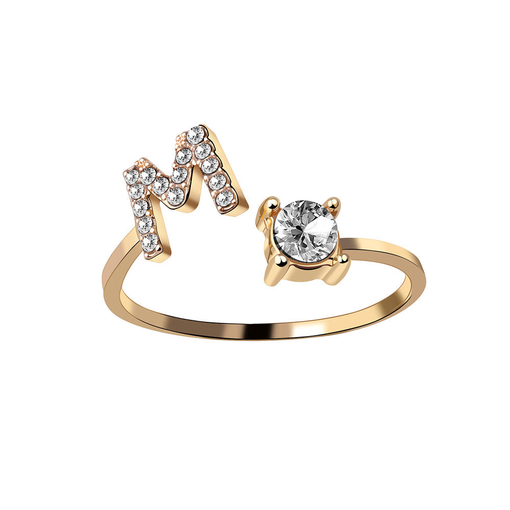 Anello Regolabile con 26 Lettere