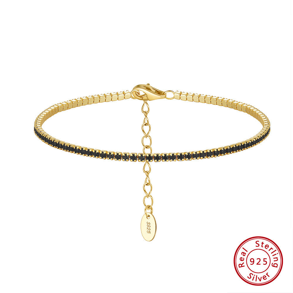 Bracciale Tennis da 15mm in Argento Sterling S925 con Zirconi Colorati
