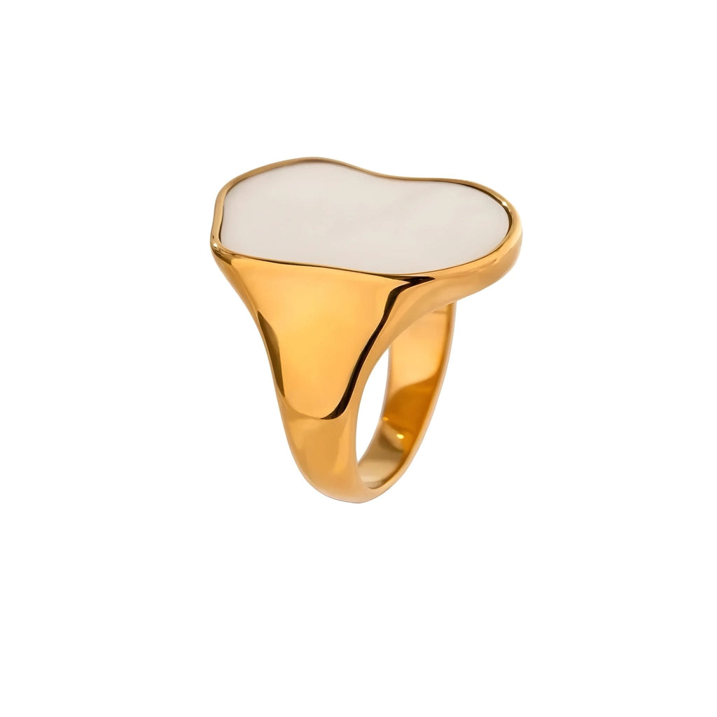 Anello Marlen BEHI MILANO - Acciaio Inossidabile Placcato Oro 18k | Raffinatezza e Stile - gioielliperfetti.it