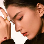 Anello Marlen BEHI MILANO - Acciaio Inossidabile Placcato Oro 18k | Raffinatezza e Stile - gioielliperfetti.it