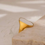 Anello Marlen BEHI MILANO - Acciaio Inossidabile Placcato Oro 18k | Raffinatezza e Stile - gioielliperfetti.it