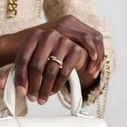 Anello BEHI ARGIO Donna - Oro Reale PVD & Zircone Scintillante | Gioielli Perfetti - gioielliperfetti.it