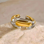 Anello BEHI ARGIO Donna - Oro Reale PVD & Zircone Scintillante | Gioielli Perfetti - gioielliperfetti.it