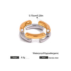 Anello BEHI ARGIO Donna - Oro Reale PVD & Zircone Scintillante | Gioielli Perfetti - gioielliperfetti.it