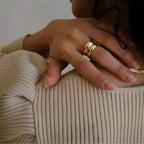 Anello BEHI KATRINA - Acciaio Inossidabile Placcato Oro PVD | BEHI MILANO - gioielliperfetti.it