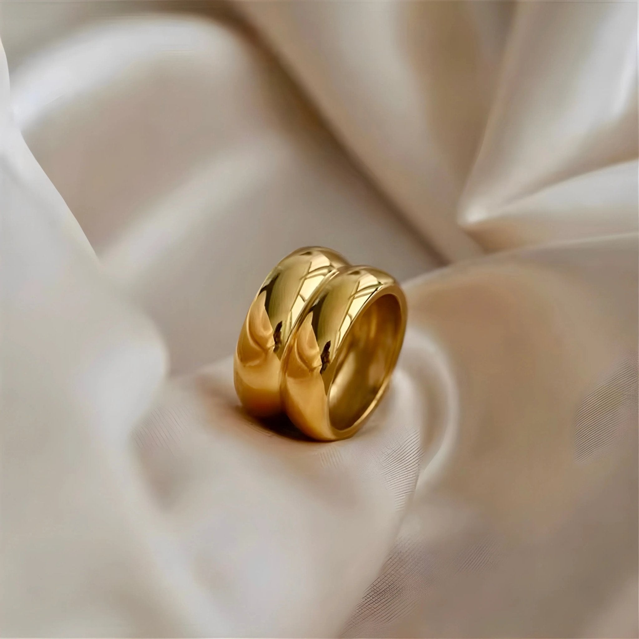 Anello BEHI KATRINA - Acciaio Inossidabile Placcato Oro PVD | BEHI MILANO - gioielliperfetti.it