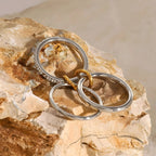 Anello BEHI CARLITA - Oro 18k, Acciaio Ipoallergenico & Zirconi | BEHI MILANO - gioielliperfetti.it