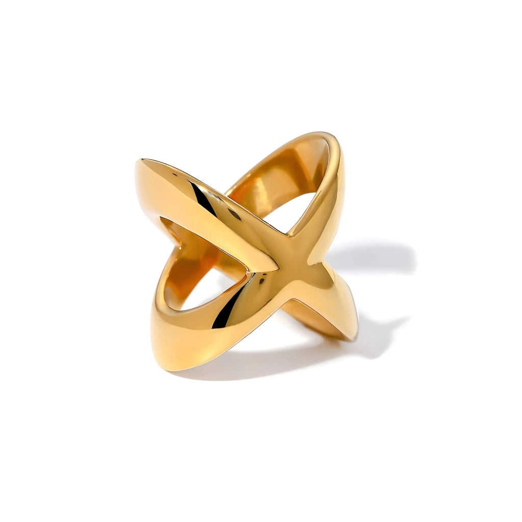 Maria-Kreuz-Ring – moderne Pracht in 18 Karat Gold | BEHI MILANO - schmuckperfetti.it