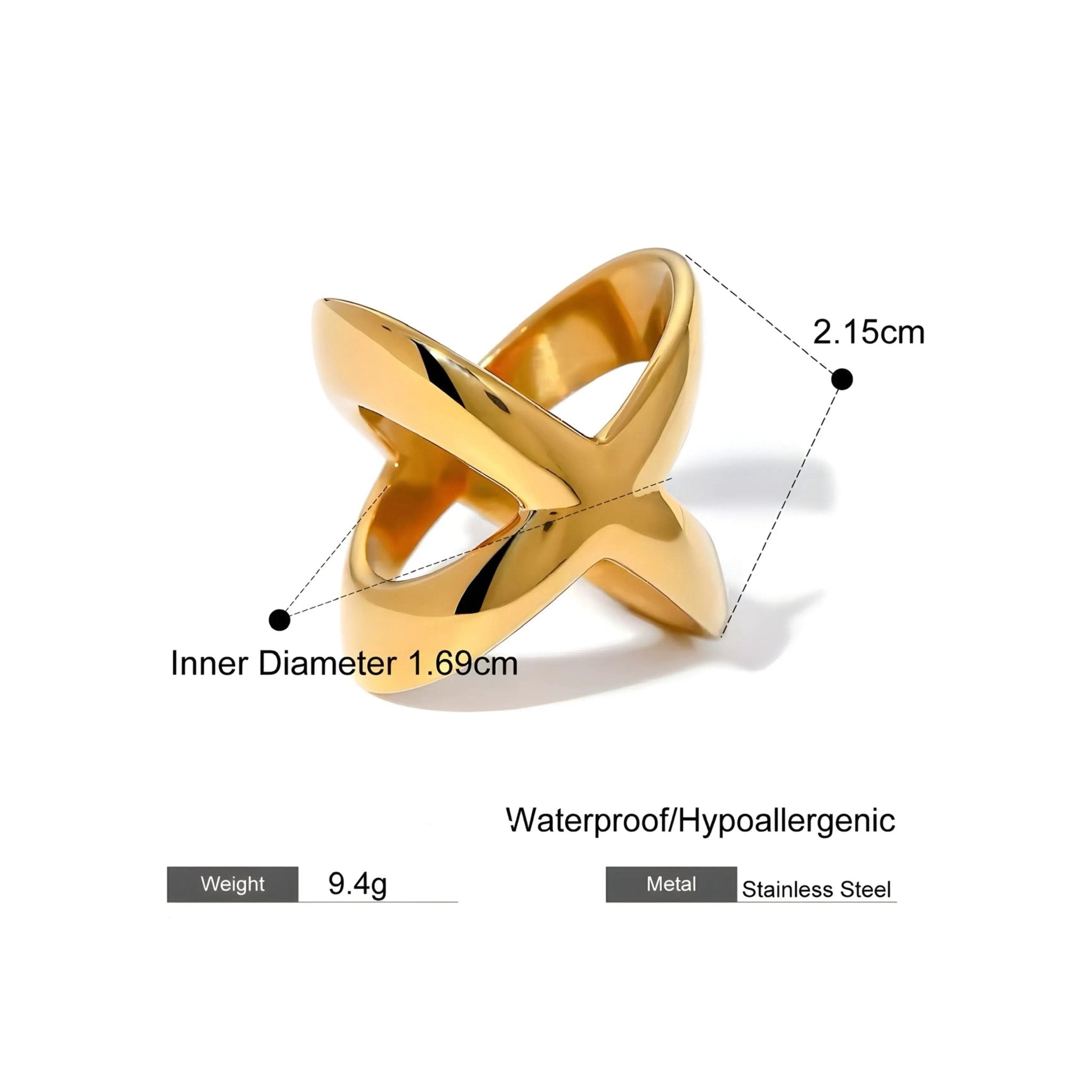 Anello Croce Mary - Splendore Moderno in Oro 18k | BEHI MILANO - gioielliperfetti.it