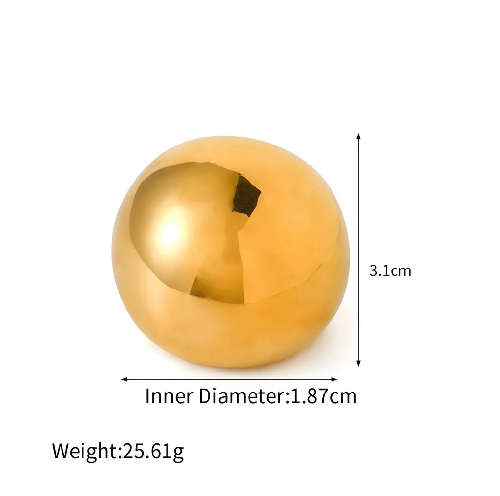 Anello BEHI ELIKA - Scultura Astratta Oro 18k PVD in Acciaio Inossidabile | BEHI MILANO - gioielliperfetti.it