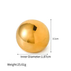 Anello BEHI ELIKA - Scultura Astratta Oro 18k PVD in Acciaio Inossidabile | BEHI MILANO - gioielliperfetti.it