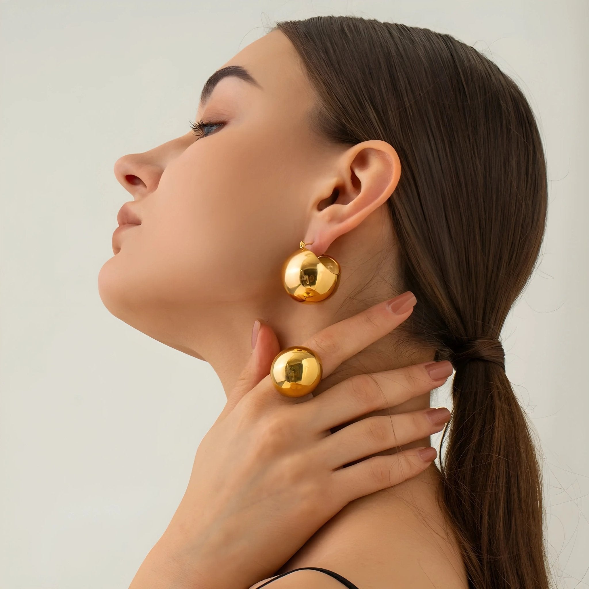 Anello Erika BEHI MILANO - Oro 18K PVD, Acciaio Inossidabile Ipoallergenico | Gioielli Perfetti - gioielliperfetti.it