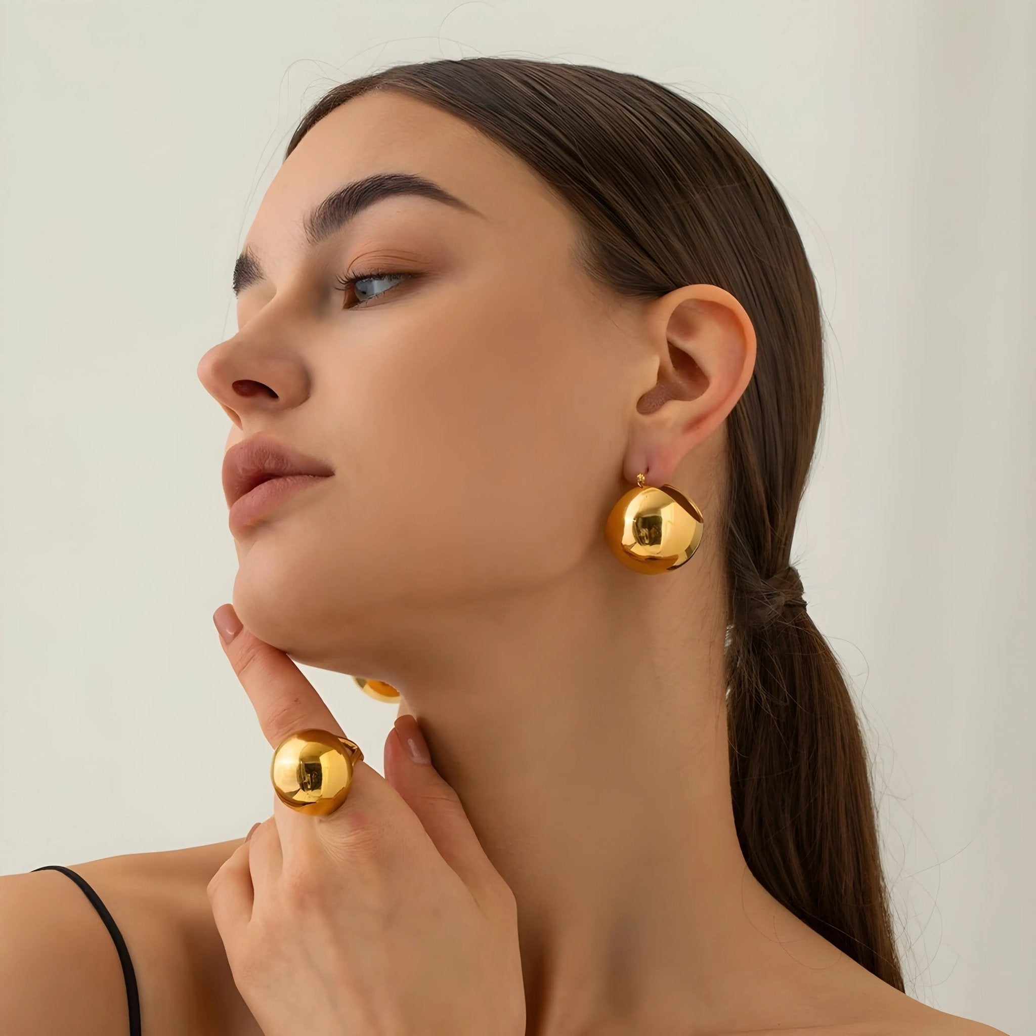 Anello Erika BEHI MILANO - Oro 18K PVD, Acciaio Inossidabile Ipoallergenico | Gioielli Perfetti - gioielliperfetti.it