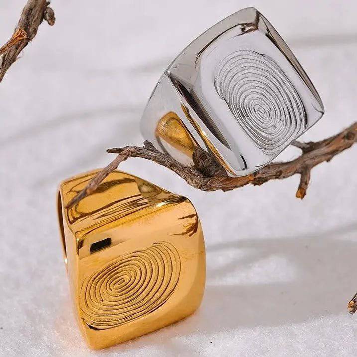 Anello BEHI Fingerprint Oro 18k - Simbolo di Unicità e Raffinatezza | Gioielli Perfetti - gioielliperfetti.it