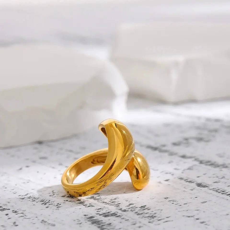 Anello BEHI GARLITA - Oro 18k, Acciaio Inossidabile | Eleganza Raffinata BEHI MILANO - gioielliperfetti.it