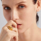 Anello Giusy BEHI MILANO - Acciaio Inossidabile Placcato Oro 18k PVD | Gioielli Perfetti - gioielliperfetti.it