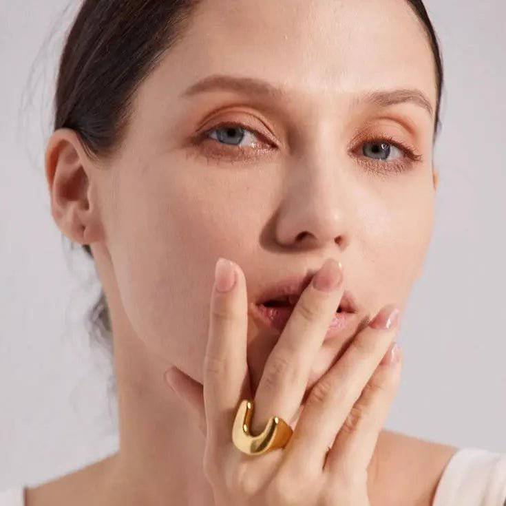 Anello Giusy BEHI MILANO - Acciaio Inossidabile Placcato Oro 18k PVD | Gioielli Perfetti - gioielliperfetti.it