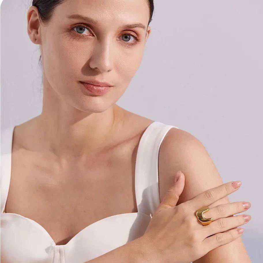 Anello Giusy BEHI MILANO - Acciaio Inossidabile Placcato Oro 18k PVD | Gioielli Perfetti - gioielliperfetti.it