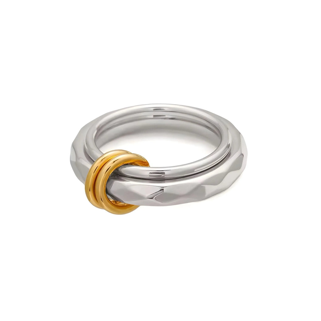 Anello BEHI Roma - Eleganza Eterna in Acciaio Inossidabile Placcato Oro 18k | Gioielli Perfetti - gioielliperfetti.it
