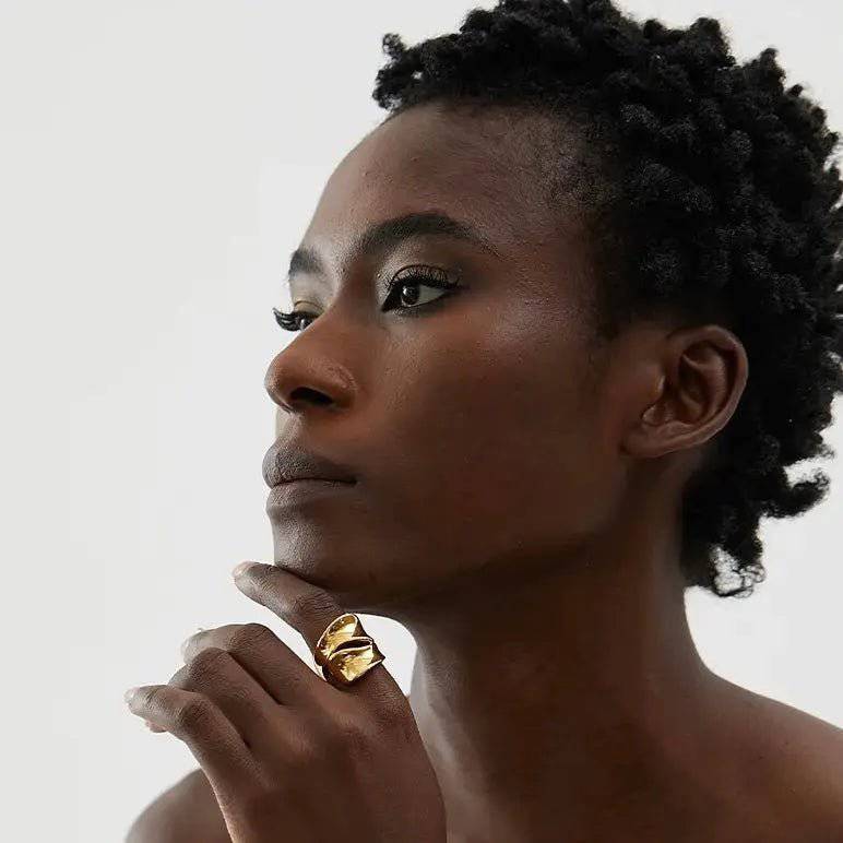 Anello Vivian BEHI MILANO - Eleganza Placcata Oro 18k, Acciaio Inossidabile | Gioielli Perfetti - gioielliperfetti.it