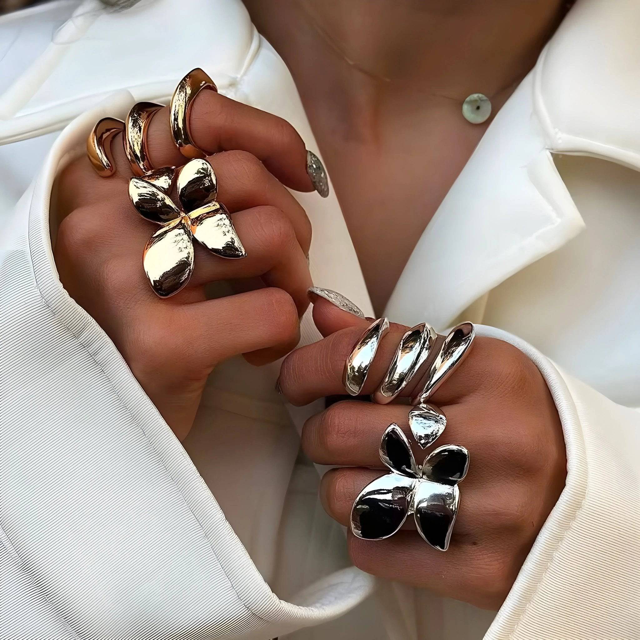 Anello BEHI VITALIN - Acciaio Inossidabile Placcato Oro 18k | BEHI MILANO - gioielliperfetti.it