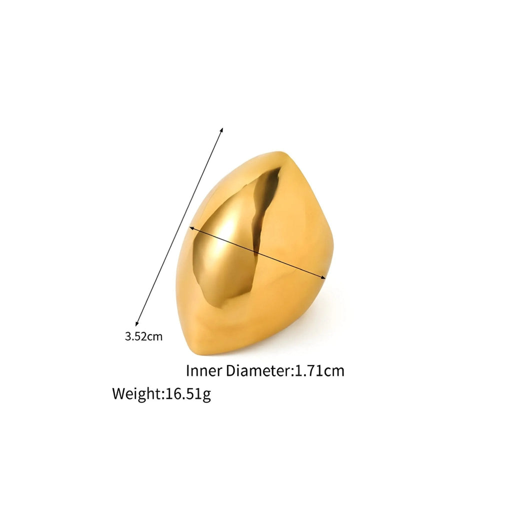 Anello BEHI YOSELIN - Eleganza Raffinata in Acciaio Inossidabile Placcato Oro 18k | BEHI MILANO - gioielliperfetti.it