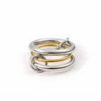 Anello Octaviana BEHI MILANO - Design Intrecciato, Acciaio Inossidabile Placcato Oro 18k - gioielliperfetti.it